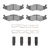 R1 92-06 Hummer H1 Front/Rear Semi Met Pads & Hardware Kit
