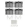R1 72-78 Mazda 808 Front Semi Met Pads & Hardware Kit