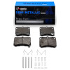 R1 90-02 Ford ASPIRE Front Semi Met Pads & Hardware Kit