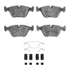 R1 89-91 Audi 100 Quattro Front Semi Met Pads & Hardware Kit