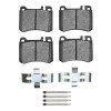 R1 86-89 Mercedes-Benz 560SL Front Semi Met Pads & Hardware Kit