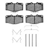 R1 88-95 Toyota 4Runner Front Semi Met Pads & Hardware Kit