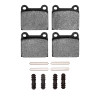 R1 67-91 Mercedes-Benz 300CD Rear Semi Met Pads & Hardware Kit