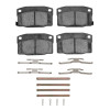 R1 88-90 Pontiac 6000 Rear Semi Met Pads & Hardware Kit