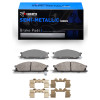 R1 85-15 Nissan 720 DATSUN Front Semi Met Pads & Hardware Kit