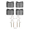R1 80-85 Mercedes-Benz 300D Front Semi Met Pads & Hardware Kit