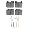 R1 73-79 Mercedes-Benz 300CD Front Semi Met Pads & Hardware Kit
