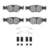 R1 88-98 Saab 9000 Front Ceramic Pads & Hardware Kit