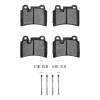 R1 07-09 Volkswagen Touareg Rear Ceramic Pads & Hardware Kit