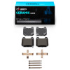R1 03-06 Mitsubishi Lancer Rear Ceramic Pads & Hardware Kit
