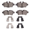 R1 07-15 Mini Cooper (Excl Clubman) Rear Ceramic Brake Pads & Hardware Kit