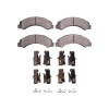 R1 98-24 Chevrolet W3500 Diesel Engine Front/Rear Ceramic Pads & Hardware Kit