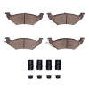 R1 97-00 Chrysler Town & Country Rear Ceramic Pads & Hardware Kit