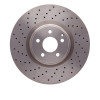 R1 2008-2021 Mercedes-Benz C63 AMG Front Brake Rotor - Drilled