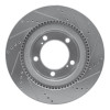 R1 2007-2022 Lexus LX570 Front Left Drilled & Slotted Silver Brake Rotor