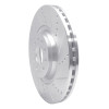 R1 2012-2025 Audi TTS Quattro Front Right Drilled & Slotted Silver Brake Rotor