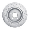 R1 2020-2025 Mercedes-Benz EQB 300 Rear Left Drilled & Slotted Silver Brake Rotor