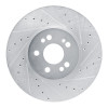 R1 2020-2023 Mercedes-Benz GLE350 Front Right Drilled & Slotted Silver Brake Rotor