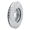 R1 2020-2023 Mercedes-Benz GLE350 Front Right Drilled & Slotted Silver Brake Rotor
