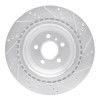 R1 2013-2019 Mercedes-Benz GL450 Rear Left Drilled & Slotted Silver Brake Rotor