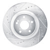 R1 2022-2026 Acura MDX Front Left Drilled & Slotted Silver Brake Rotor