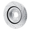 R1 2022-2026 Acura MDX Front Left Drilled & Slotted Silver Brake Rotor