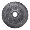 R1 1986-1994 Ford E-250 Econoline Club Wagon Front Right Drilled & Slotted Silver Brake Rotor