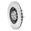 R1 1983-1992 Ford Explorer Front Right Drilled & Slotted Silver Brake Rotor