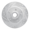 R1 1991-1996 Buick Roadmaster Front Left Drilled & Slotted Silver Brake Rotor