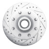 R1 1988-1996 Chevrolet C2500 Front Left Drilled & Slotted Silver Brake Rotor