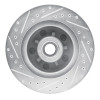 R1 1969-1996 Buick Estate Wagon Front Right Drilled & Slotted Silver Brake Rotor