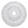 R1 1978-1987 Chevrolet CHEVETTE Front Right Drilled & Slotted Silver Brake Rotor