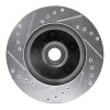 R1 1978-1990 Buick Electra Front Right Drilled & Slotted Silver Brake Rotor