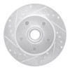 R1 1970-1981 Buick Estate Wagon Front Left Drilled & Slotted Silver Brake Rotor