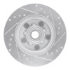 R1 1970-1981 Buick Estate Wagon Front Left Drilled & Slotted Silver Brake Rotor