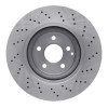 R1 2003-2012 Mercedes-Benz E500 Front Brake Rotor - Drilled