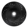 R1 1978-1990 Buick Estate Wagon Front Left Drilled & Slotted Black Brake Rotor