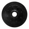 R1 1994-1999 Dodge Ram 2500 Front Left Drilled & Slotted Black Brake Rotor