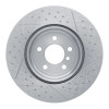 R1 2013-2021 BMW 330I xDrive Sedan Rear Brake Rotor - Dimpled and Slotted
