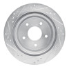 R1 1998-2005 Chevrolet Blazer Rear Right Drilled & Slotted Silver Brake Rotor