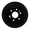 R1 2019-2026 Cadillac Escalade ESV Front Left Drilled & Slotted Black Brake Rotor