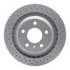 R1 2005-2008 Pontiac Grand Prix Rear GeoSPEC Coated Rotor - Drilled
