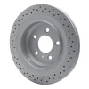 R1 2005-2008 Pontiac Grand Prix Rear GeoSPEC Coated Rotor - Drilled