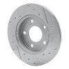 R1 88-92 Dodge Monaco Rear Left Drilled & Slotted Silver Brake Rotor