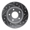 R1 88-92 Dodge Monaco Rear Left Drilled & Slotted Silver Brake Rotor