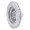 R1 70-72 Dodge Charger Front Left Drilled & Slotted Silver Brake Rotor