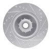 R1 70-72 Dodge Charger Front Left Drilled & Slotted Silver Brake Rotor