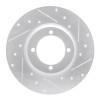 R1 78-83 Dodge CHALLENGER Front Right Drilled & Slotted Silver Brake Rotor