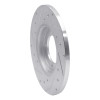 R1 78-83 Dodge CHALLENGER Front Right Drilled & Slotted Silver Brake Rotor