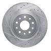 R1 20-25 Chrysler Pacifica Front Left Drilled & Slotted Silver Brake Rotor